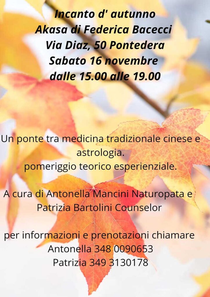 Evento Incanto di autunno preso Centro Akasa di Federica Bacecci